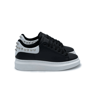 Sneakers borchiate con riporto bianco e puntini - FLAG STORE